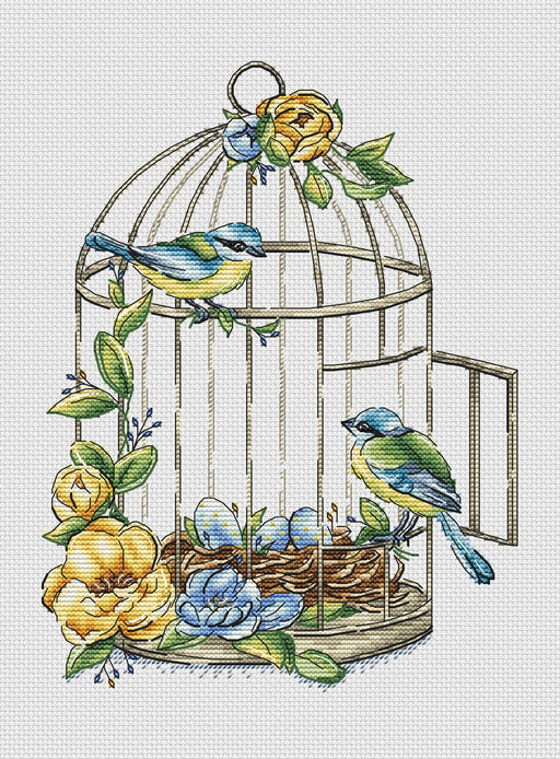 Love Nest - PDF Cross Stitch Pattern - Wizardi