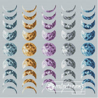 Lunar Phases - Free PDF Cross Stitch Pattern - Wizardi