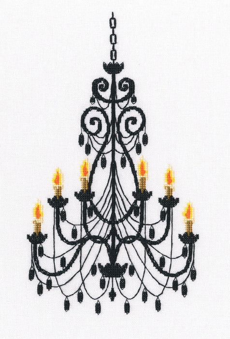 Luxurious chandelier M802 Counted Cross Stitch Kit - Wizardi