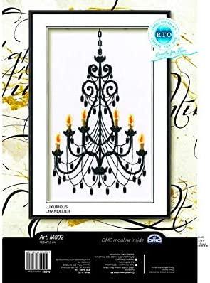 Luxurious chandelier M802 Counted Cross Stitch Kit - Wizardi