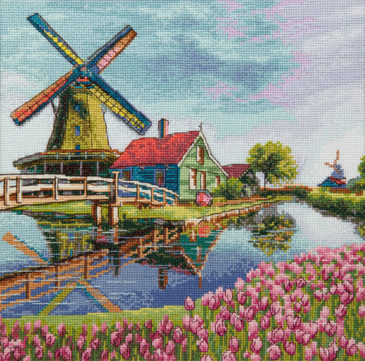 M-481C Counted cross stitch kit "Tulip field" - Wizardi