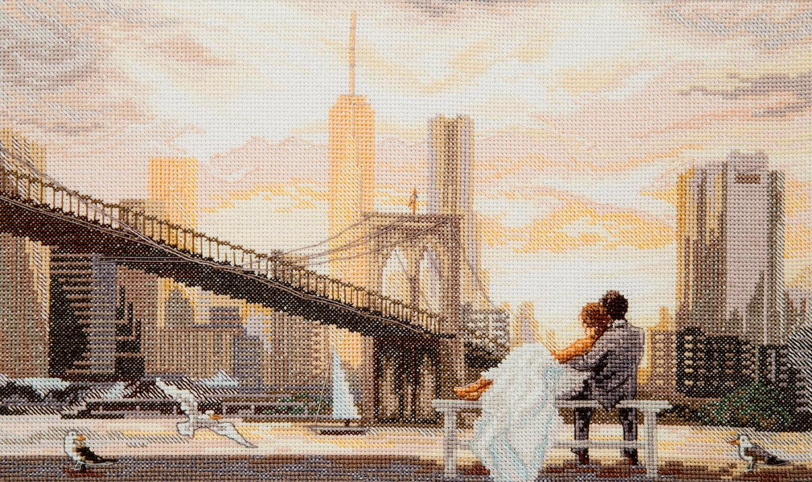 M-500C Counted cross stitch kit "Dawn together" - Wizardi