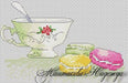 Macaroons - PDF Free Cross Stitch Pattern - Wizardi