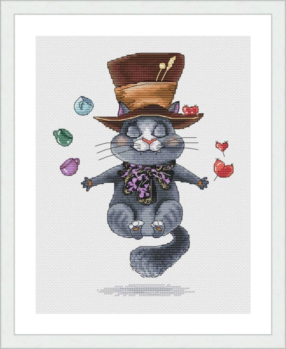 Mad Hatter. Alice in Wonderland - PDF Cross Stitch Pattern - Wizardi