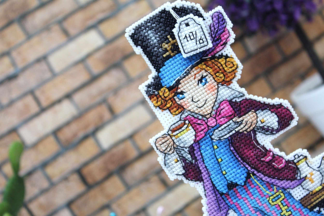 Mad Hatter P-349 / SR-349 Plastic Canvas Counted Cross Stitch Kit - Wizardi