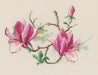 Magnolia flowers M730 Counted Cross Stitch Kit - Wizardi