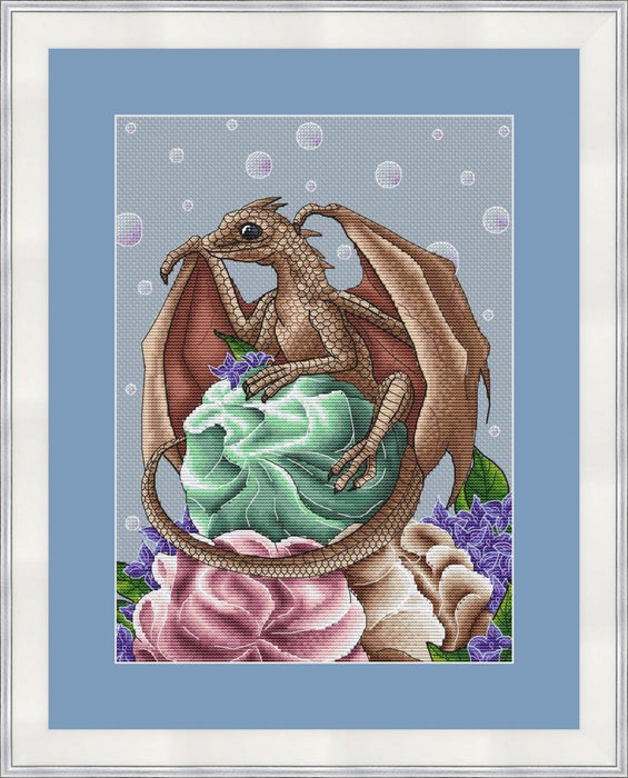 Marshmallow Dragon - PDF Cross Stitch Pattern - Wizardi