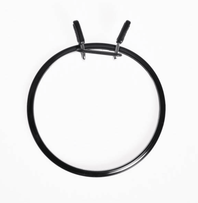 Medium Spring Metal Embroidery Hoop Nurge 160-2 Deep Black - Wizardi