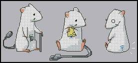 Mice - PDF Free Cross Stitch Pattern - Wizardi