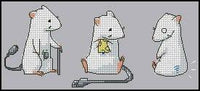 Mice - PDF Free Cross Stitch Pattern - Wizardi