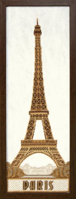 Mixed technique stitch kit M-182C "Paris" - Wizardi