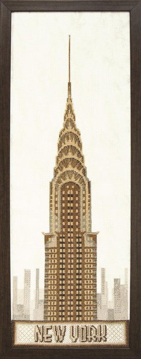 Mixed technique stitch kit M-190C "New York" - Wizardi