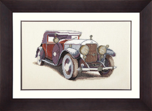 Mixed technique stitch kit M-95C "Auto Skoda 1933" - Wizardi