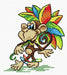 Monkey M-008 / SM-008 Counted Cross Stitch Kit - Wizardi