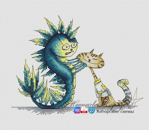 Monster 2 - PDF Cross Stitch Pattern - Wizardi