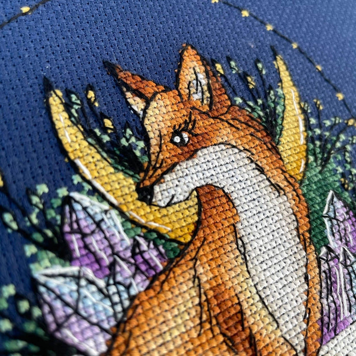 Moon Fox - PDF Cross Stitch Pattern - Wizardi