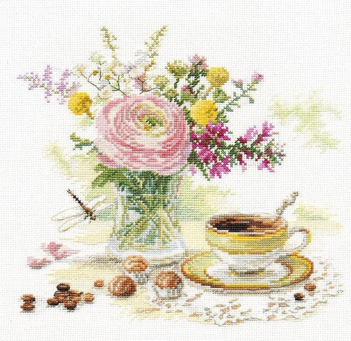 Morning Coffee 5-18 Counted Cross-Stitch Kit - Wizardi