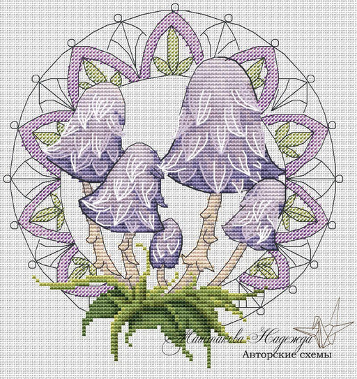 Mushroom. Dung - PDF Cross Stitch Pattern - Wizardi