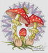 Mushroom. Fly Agarics - PDF Cross Stitch Pattern - Wizardi