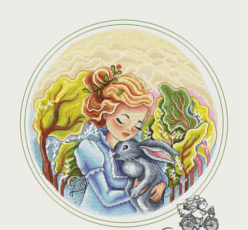 My Rabbit - PDF Cross Stitch Pattern - Wizardi