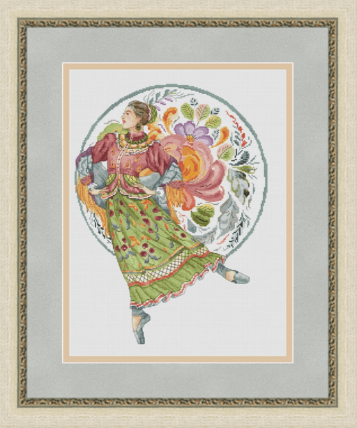 National Ethnic Dance - PDF Cross Stitch Pattern - Wizardi