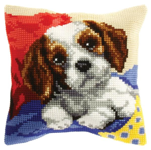 Needlepoint Cushion Kit "Dog" 9523 - Wizardi