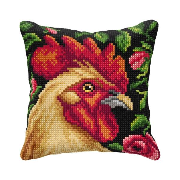 Needlepoint Cushion Kit "Rooster" 99018 - Wizardi