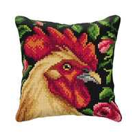 Needlepoint Cushion Kit "Rooster" 99018 - Wizardi