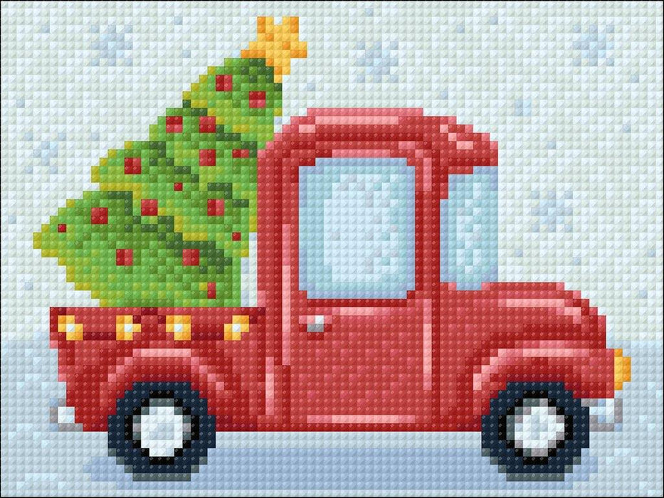 New Year Lorry CS2693 7.9 x 5.9 inches Crafting Spark Diamond Painting Kit - Wizardi