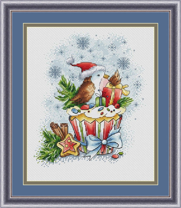 New Years Cupcake - PDF Cross Stitch Pattern - Wizardi