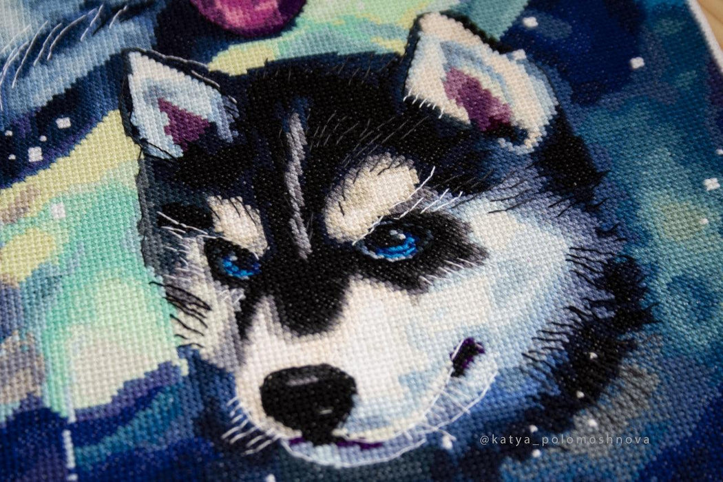 Northern Huskies - PDF Counted Cross Stitch Pattern - Wizardi