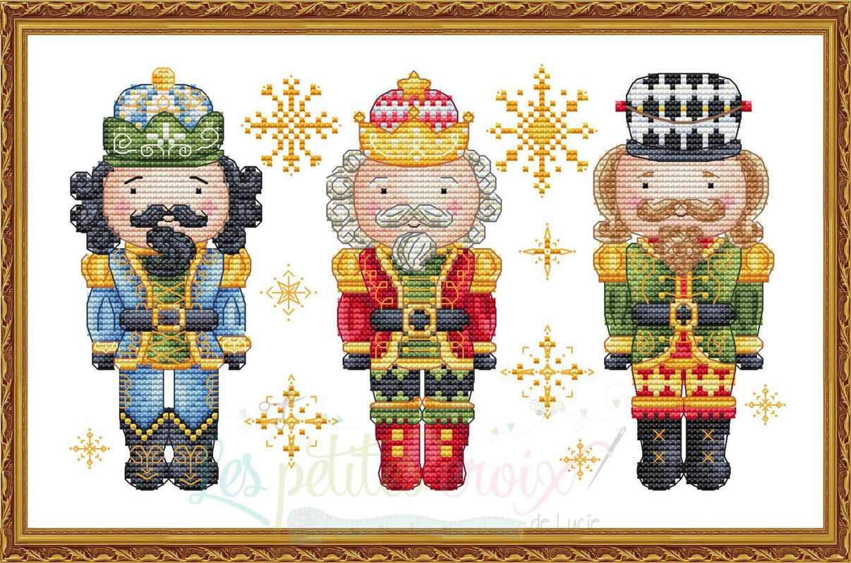 Nutcracker's trio - PDF Cross Stitch Pattern - Wizardi