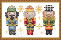Nutcracker's trio - PDF Cross Stitch Pattern - Wizardi