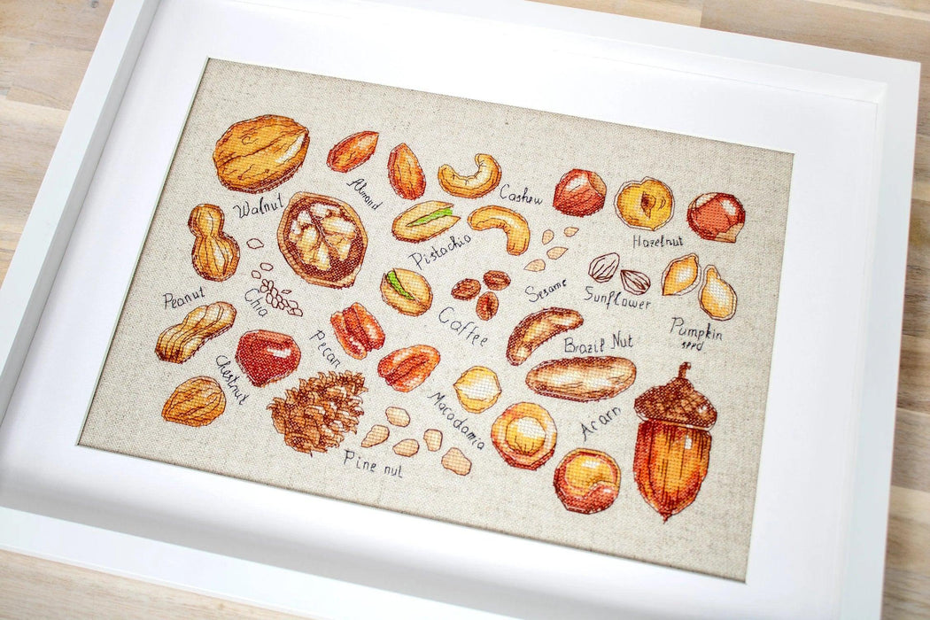 Nuts & seeds B1165L Counted Cross-Stitch Kit - Wizardi