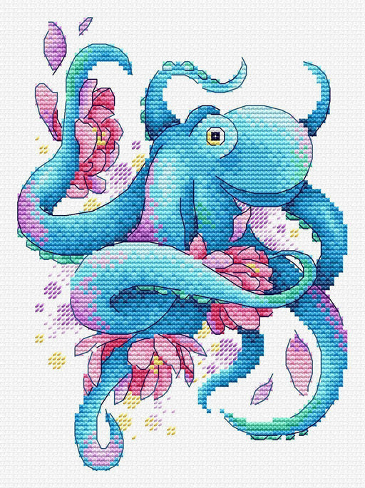 Octopus SV-548 Counted Cross Stitch Kit - Wizardi