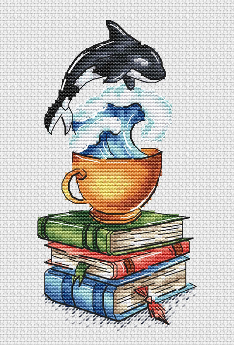 On the Waves of Fantasy - PDF Cross Stitch Pattern - Wizardi