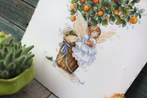 Orange Fairy SNV-652 Counted Cross Stitch Kit - Wizardi