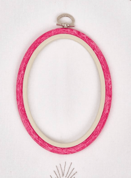 Oval Flexi Hoop Nurge 230-7 Pink - Wizardi