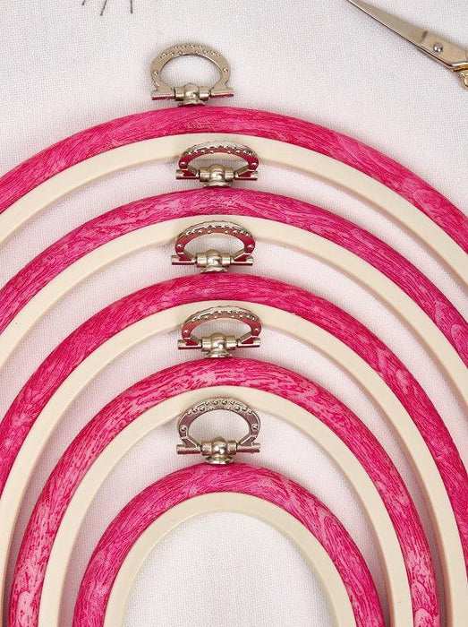 Oval Flexi Hoop Nurge 230-7 Pink - Wizardi