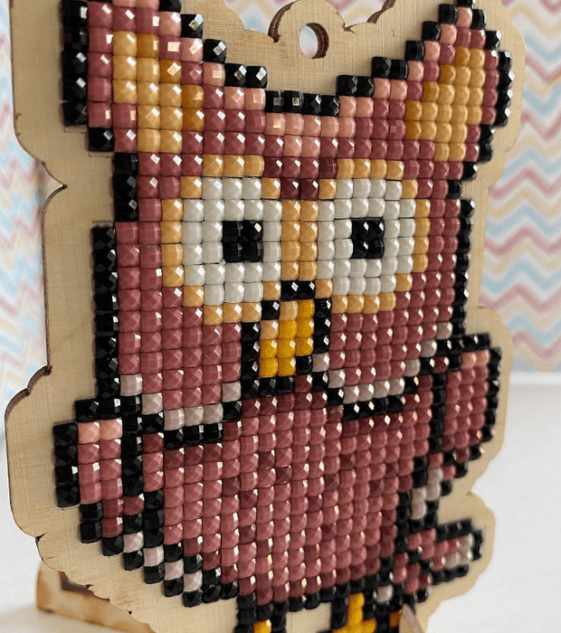 Owl CSw403 Diamond Painting on Plywood Kit - Wizardi