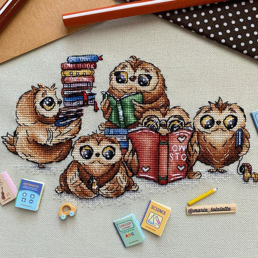 Owls - PDF Cross Stitch Pattern - Wizardi