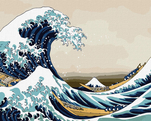 Painting by Numbers kit Big wave in Kanagawa KHO2756 - Wizardi