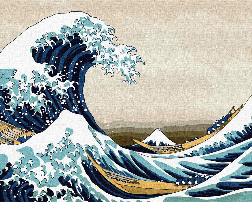 Painting by Numbers kit Big wave in Kanagawa KHO2756 - Wizardi