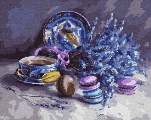 Painting by Numbers kit Still life with lavender KHO5610 - Wizardi