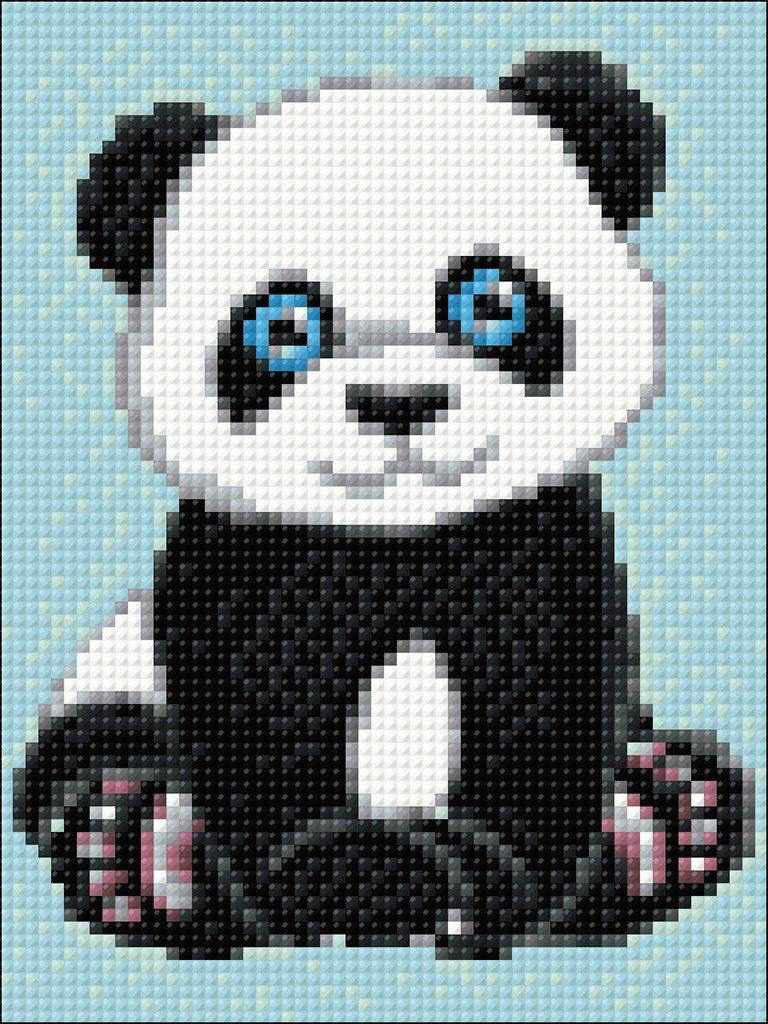 Panda CS303 5.9 x 7.9 inches Crafting Spark Diamond Painting Kit - Wizardi