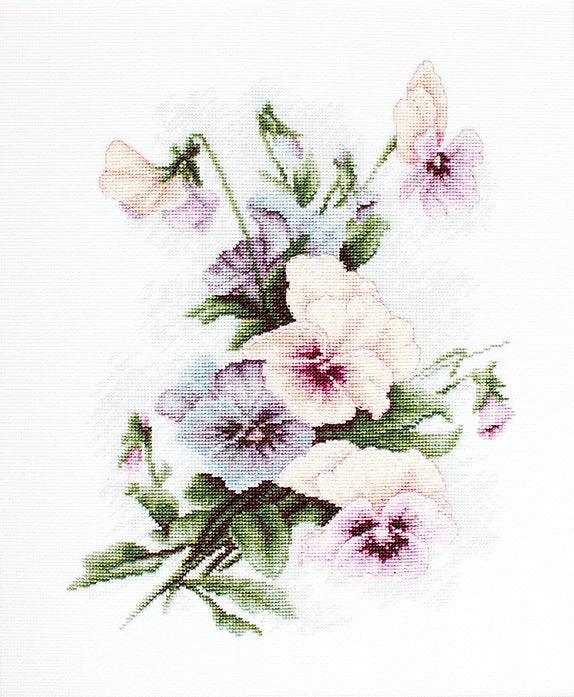 Pansies B2231L Counted Cross-Stitch Kit - Wizardi