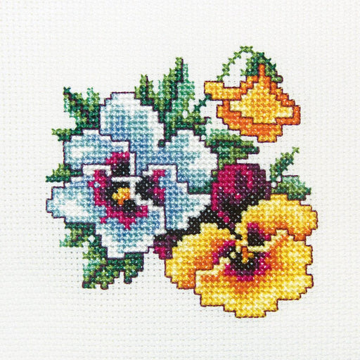 Pansy H242 Counted Cross Stitch Kit - Wizardi