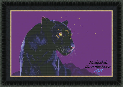 Panther - PDF Counted Cross Stitch Pattern - Wizardi