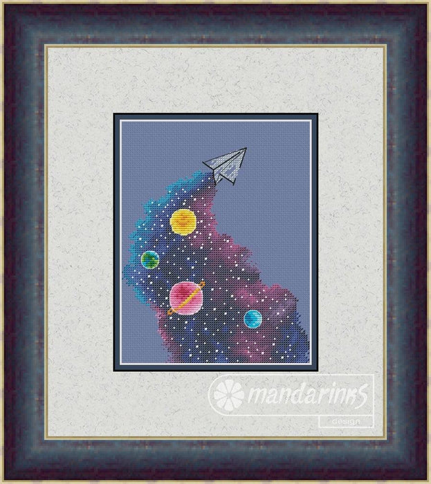 Paper Plane - Free PDF Cross Stitch Pattern - Wizardi