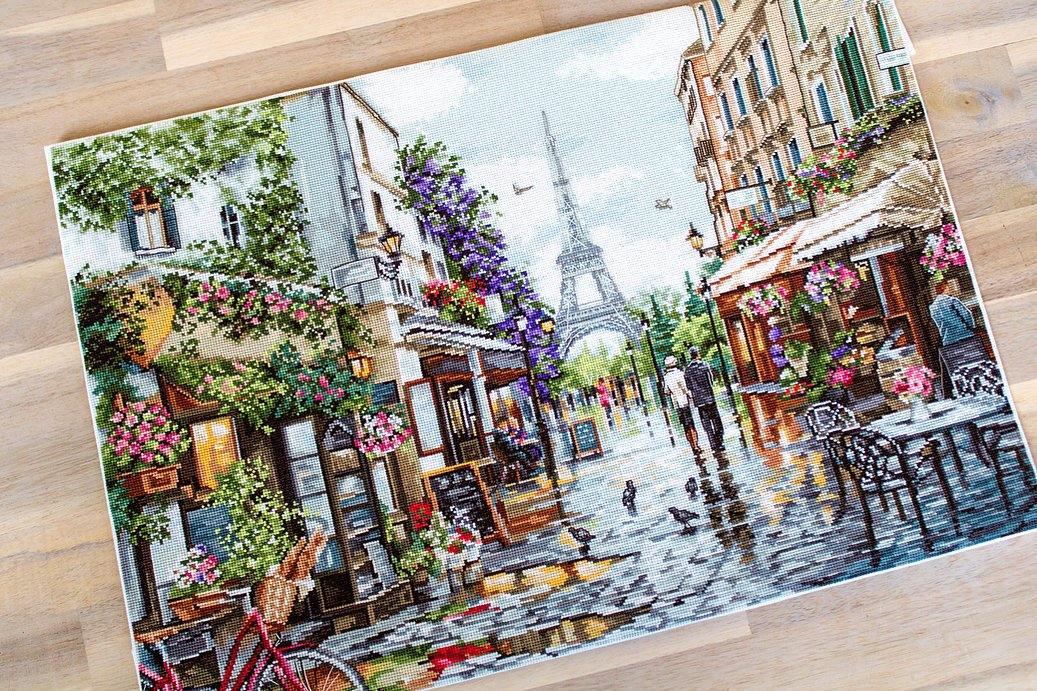 Paris in Flowers B2365L Counted Cross-Stitch Kit - Wizardi